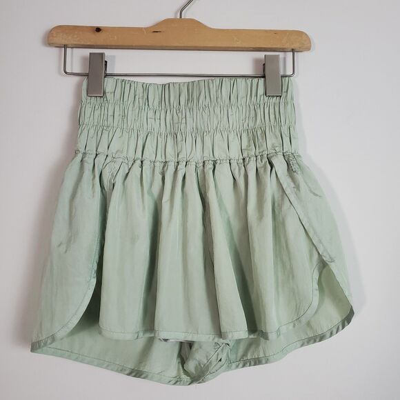 Free People Movement The Way Home Shorts Small Green Mint Athletic Sporty Gym - Picture 1 of 16